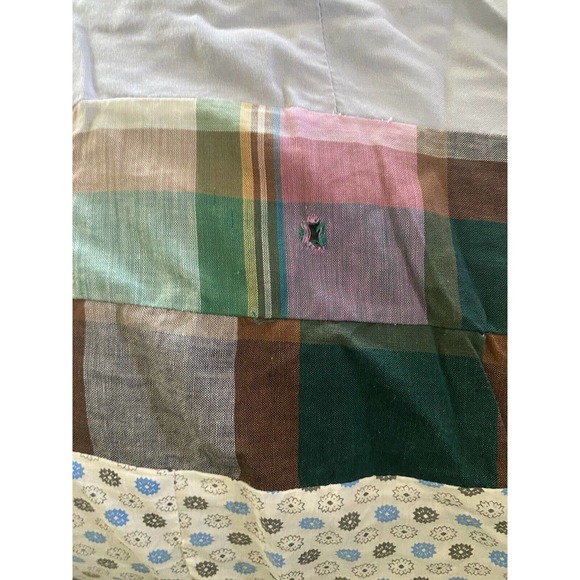 Vintage Start of a quilt project hand pieced 83" x 70" maybe 1960’s - Picture 3 of 12